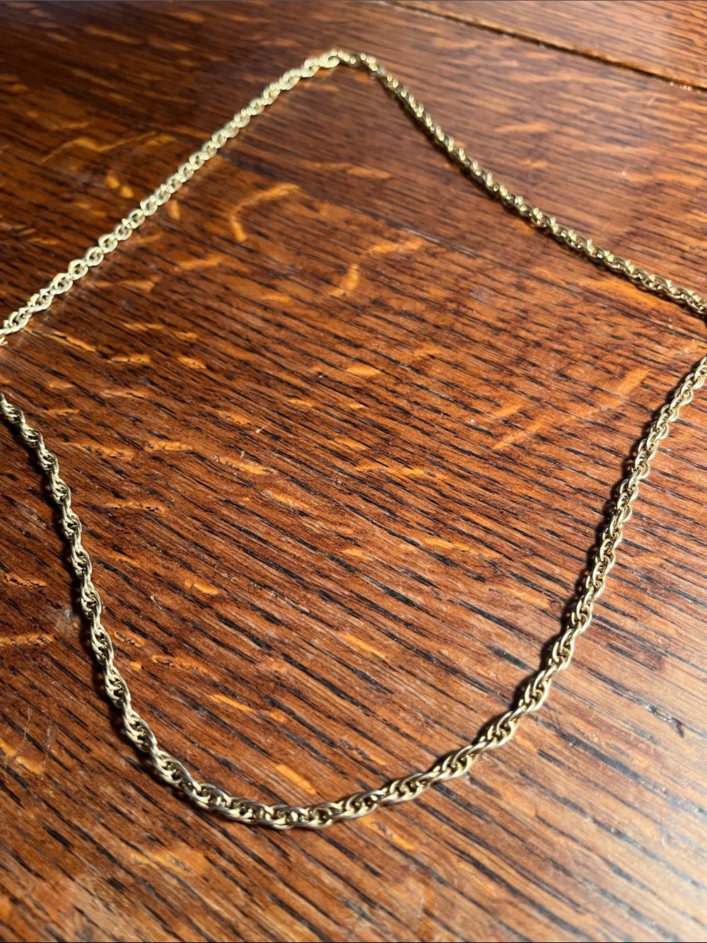 Gold Rope Chain Necklace - Women Jewelry